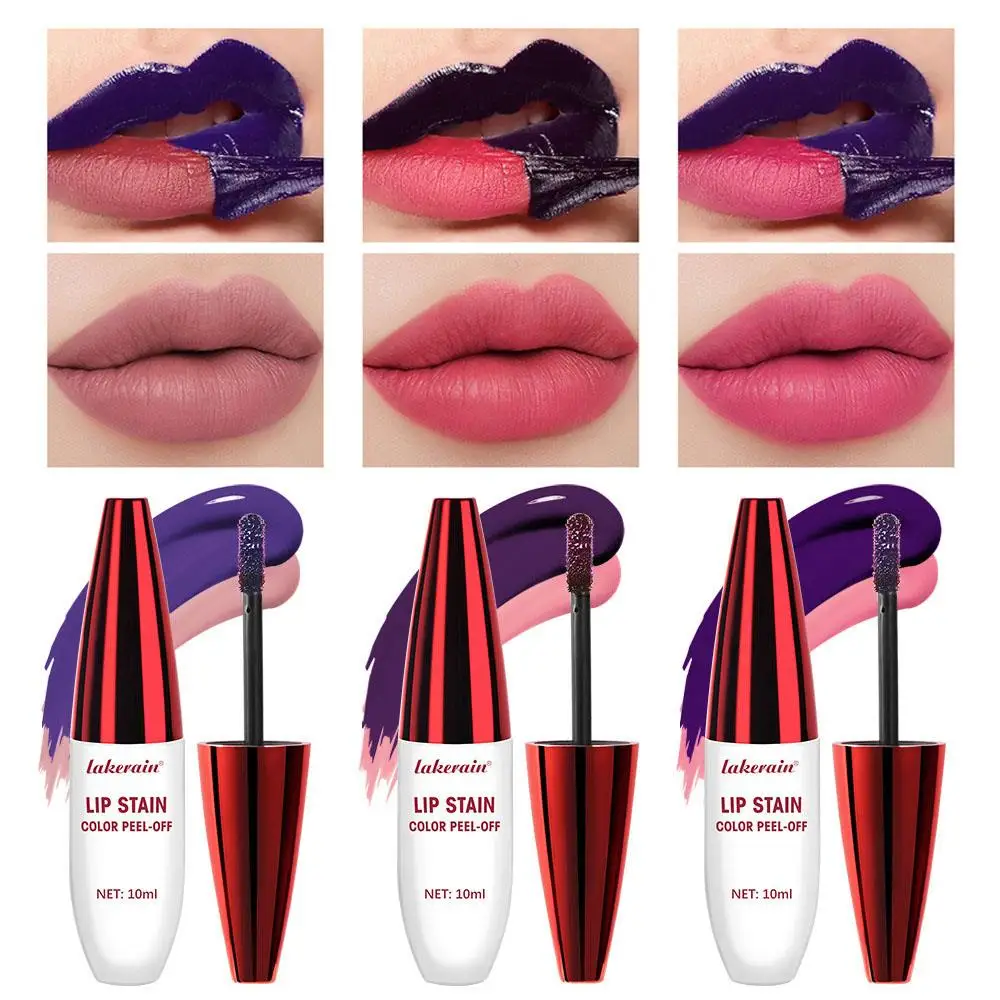 Lip Tattoo Liquid Lipstick Lip Liner Tinted Peel-off Lip Glaze Long Lasting Beauty Lip Woman Makeup Items Waterproof Cosmetics