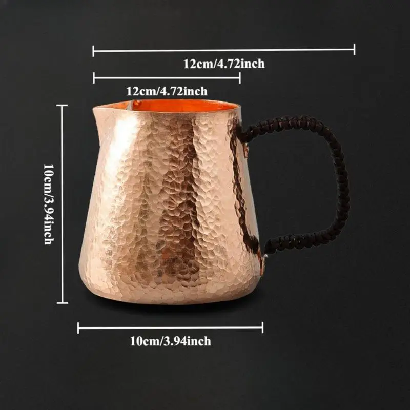 For Kung Fu Tea Retro Tea Kettle Teaware Red Copper Teapot Chinese Tea Ceremony Handmade Pure