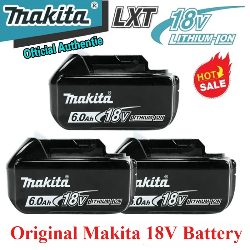 

new Original Makita 18V 6.0Ah Battery Rechargeable 18650 Battery Replace BL1860 BL1840 BL1830B BL150B BL1850 With Charger 18Volt