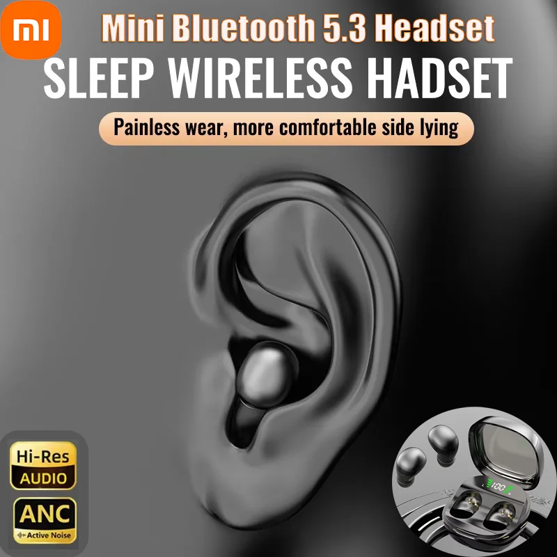 Xiaomi Bluetooth 5.3 Mini Headset HD Hifi Earbuds Invisible Sleep Game Sports Headphones Touch Control Earphones for Men Women