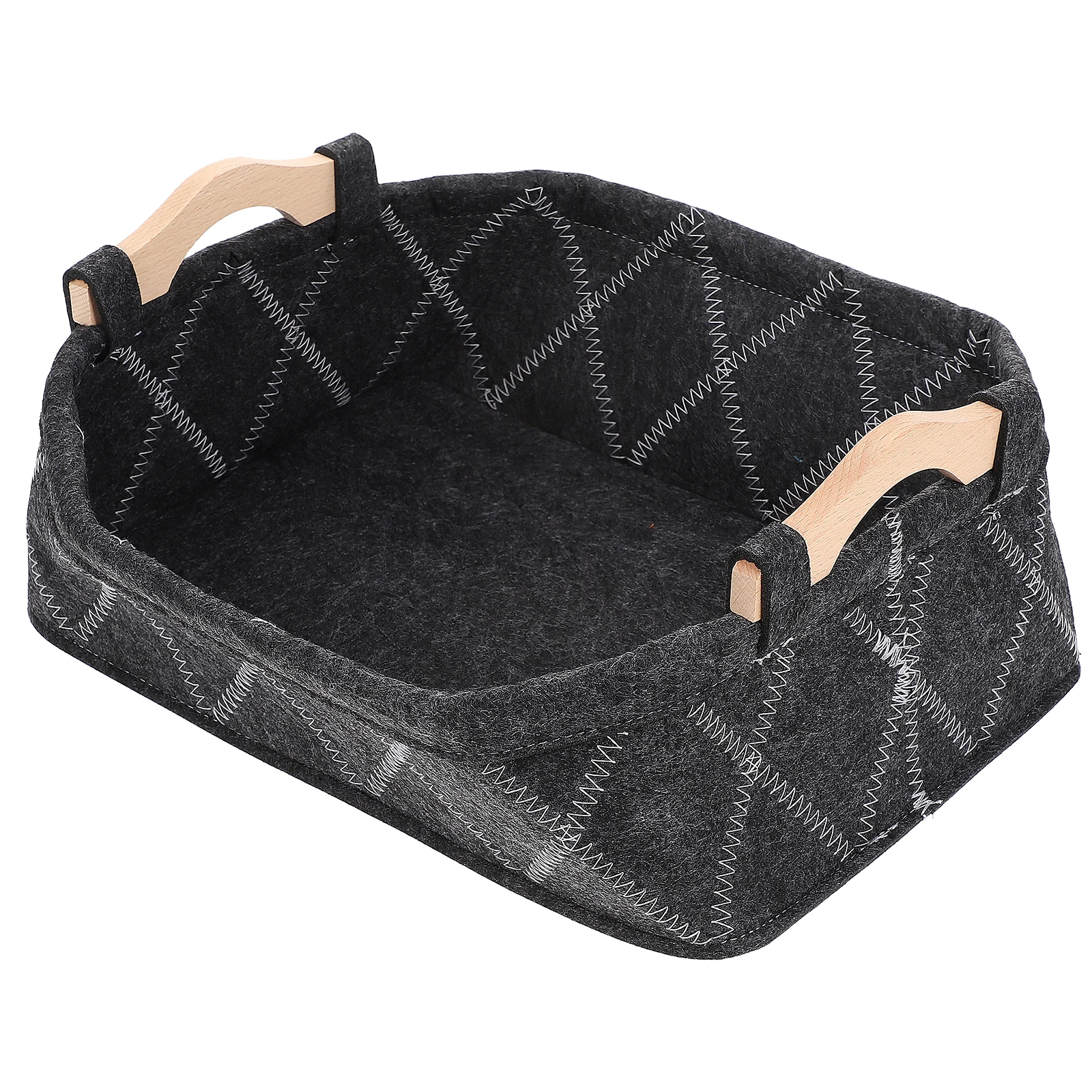 

Felt Clothes Storage Holder Storage Basket ganizer Snacks Foldable Baskets Picnic Holder Portable Decorative