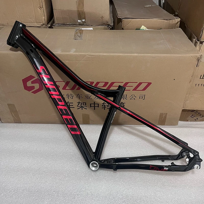 Cuadro de Bicicleta de Montaña Sunpeed ONE 6061 de Aluminio con Cableado Interno, 29×15.5 Pulgadas, Tubo de Dirección Recto de 44-44mm, Rosca BSA68