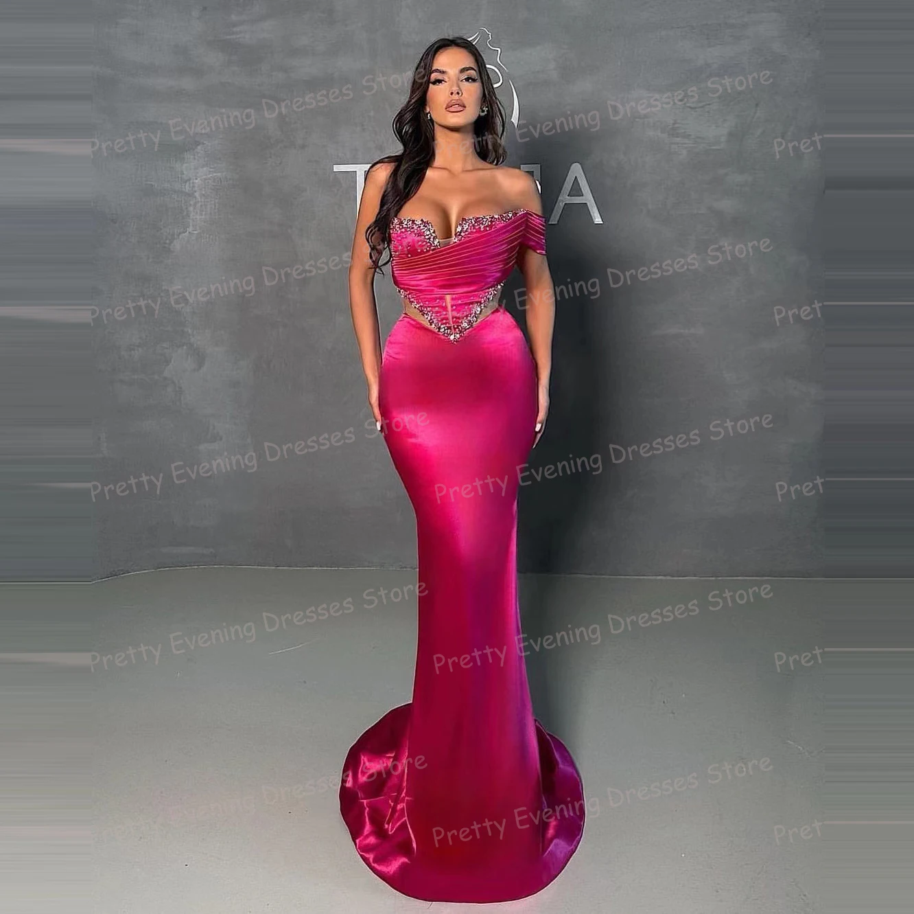 Exquisite Sleeveless Evening Dresses 2024 Sexy Mermaid Women\'s Hollow Sequined Prom Gowns Count Train Fashion Party Vestido Gala