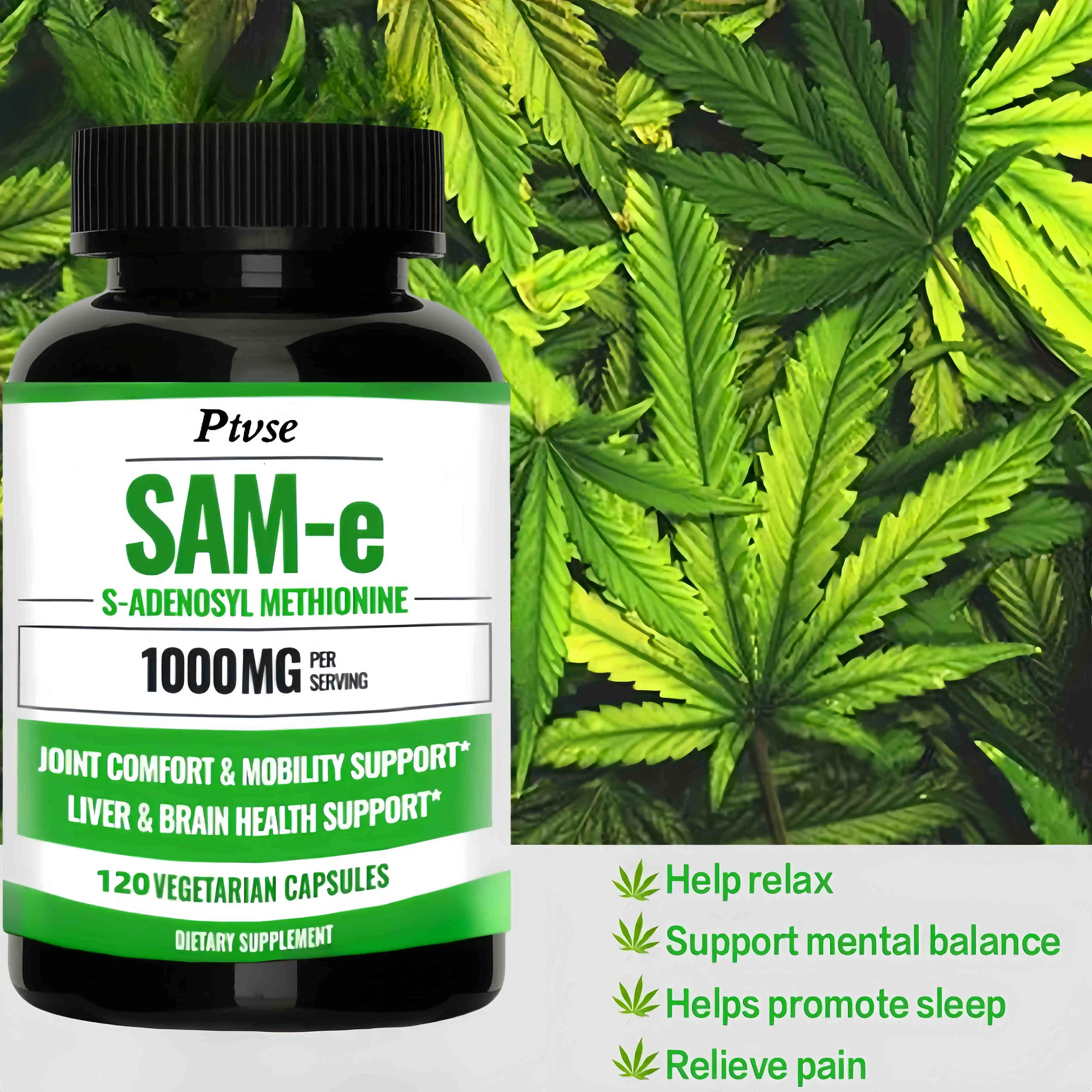 SAM-e Supplement 1000 Mg, Non-GMO, Gluten Free - Supports Mood Balance, Liver Health and Joint Comfort, Flexibility and Mobility