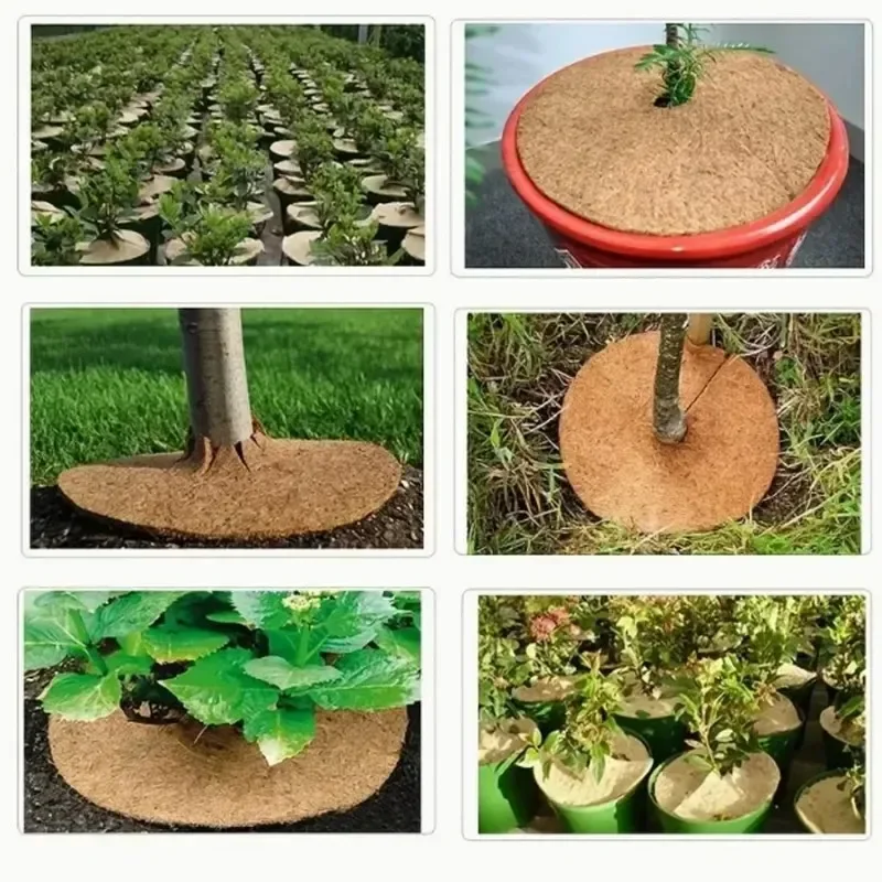 

2026-Latest Models Fiber Plant Protection Mat Wood Fiber Plant Cover Moisturizing and Weed Prevention Mat Used for Potted Plants