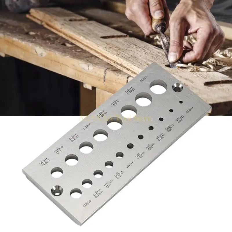 Pelat baja A2BE dengan lubang dari 1/8 inci hingga 5/8 inci untuk kayu keras kayu