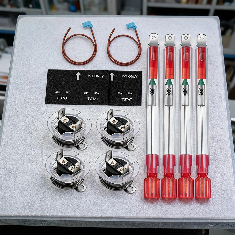 For RV Thermal Cutoff Thermostat Assembly Kit For 93866 91447 Water Heater With Fuse Copper Connecting Wires Replacement Parts