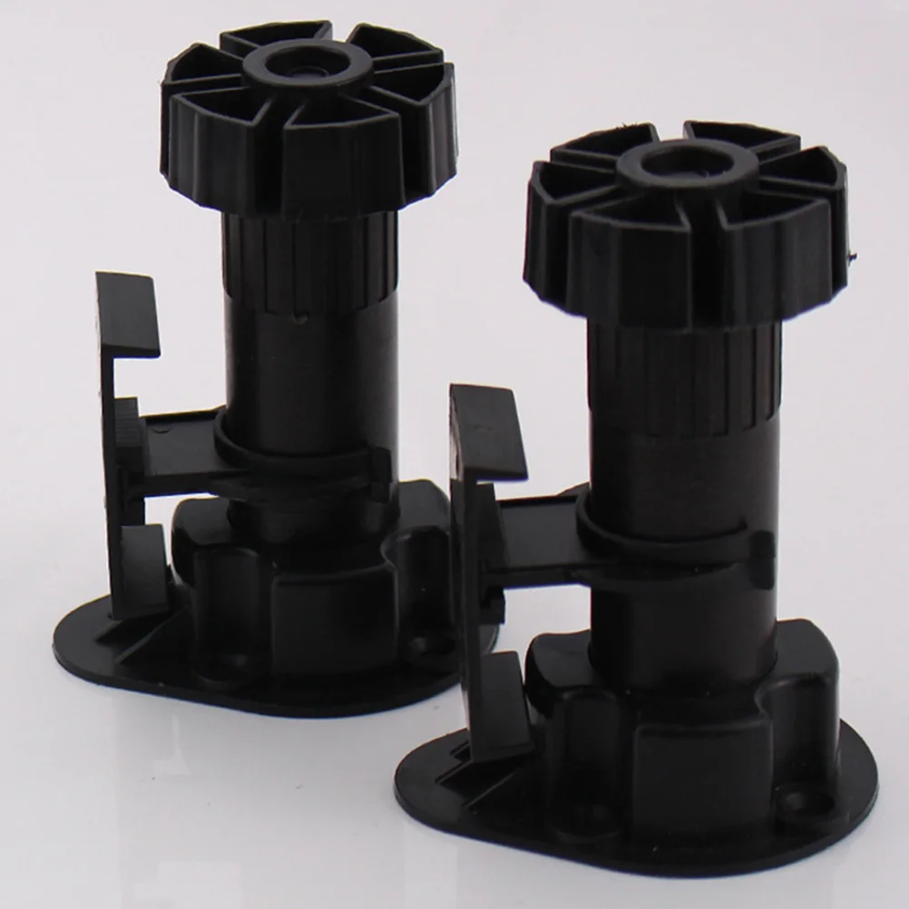 12 Pcs Furniture Legs Cabinet Foot Buckle Kitchen Plinth Clip Clips Kick Board Black Cabinets Clamp