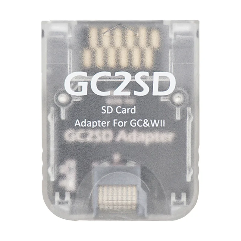 GC2SD GC to SD Card Adapter Memory TF Card Adapter Card Reader for NGC GameCube Game Console Wii Game Console(C)