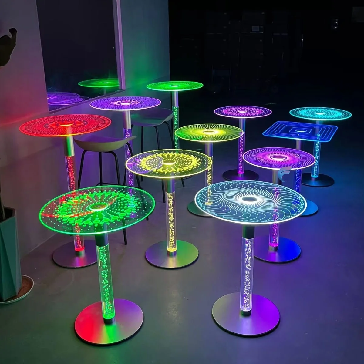 

Customization.Modern Style Intelligent Smart Lighting Bar Table Sleek and Innovative Bar Furniture