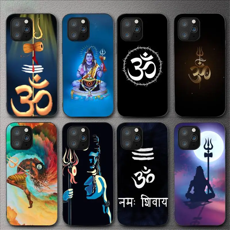 Lord Shiva Hindu God Buddha Phone Case For iPhone Mini 11 12 13 14 15 16 Pro Max Plus Shell