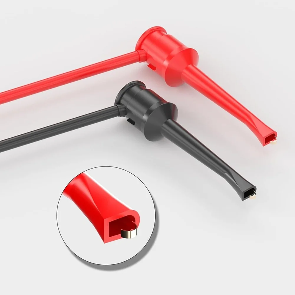 Banana Socket Leads Hook Clamp Leads Electrical Testing 272mm Length Dual Color Coding Flexible PVC Insulation