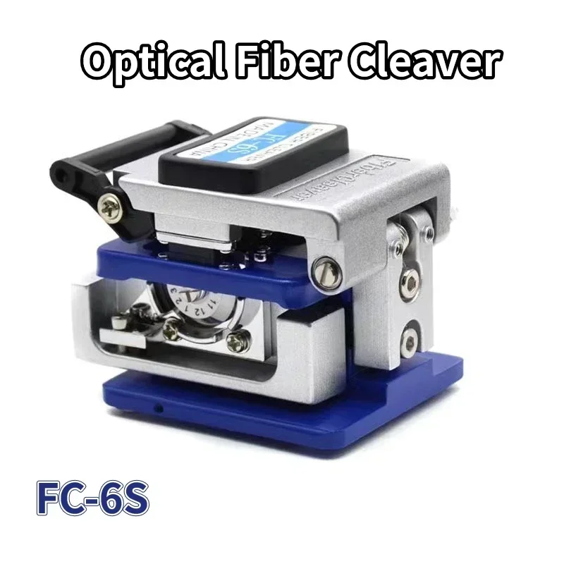 

FC-6S high-precision fiber optic cutter 16 surface blade metal material cutting tool for fiber optic cables FTTH fiber optic