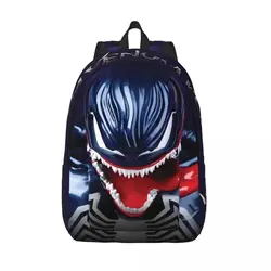 Venom Schoolbag Marvel Spider Man Venom Children Versatile Hiking For Gifts Zipper Closure Laptop Bag