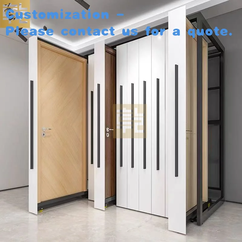 

Настраиваемая витрина для выставочного зала, деревянная дверная стойка, окно, металлический алюминиевый сплав, образцы раздвижных дверей шкафа