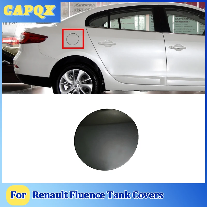 

For Renault Fluence Exterior Gas Fuel Oil Tank Cover Cap Petrol Diesel Case Lid Hole Decorative Housing Hood