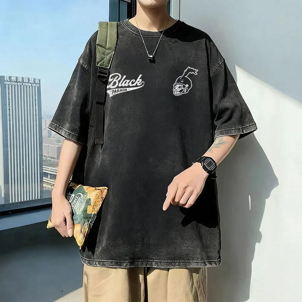 

Washed Vintage My Chemical Romance The Black Parade 2026 Tour T-shirt Men Women Retro Punk Emo Rock Band T Shirt 90s Streetwear