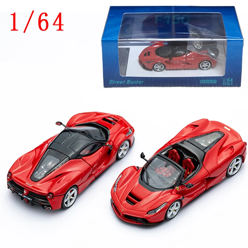 Druckguss-Modellauto Street Buster 1:64 LaFerrari Car ModeI Statisches Display Ferrari-Spielfahrzeuge Spielzeug für Jungen