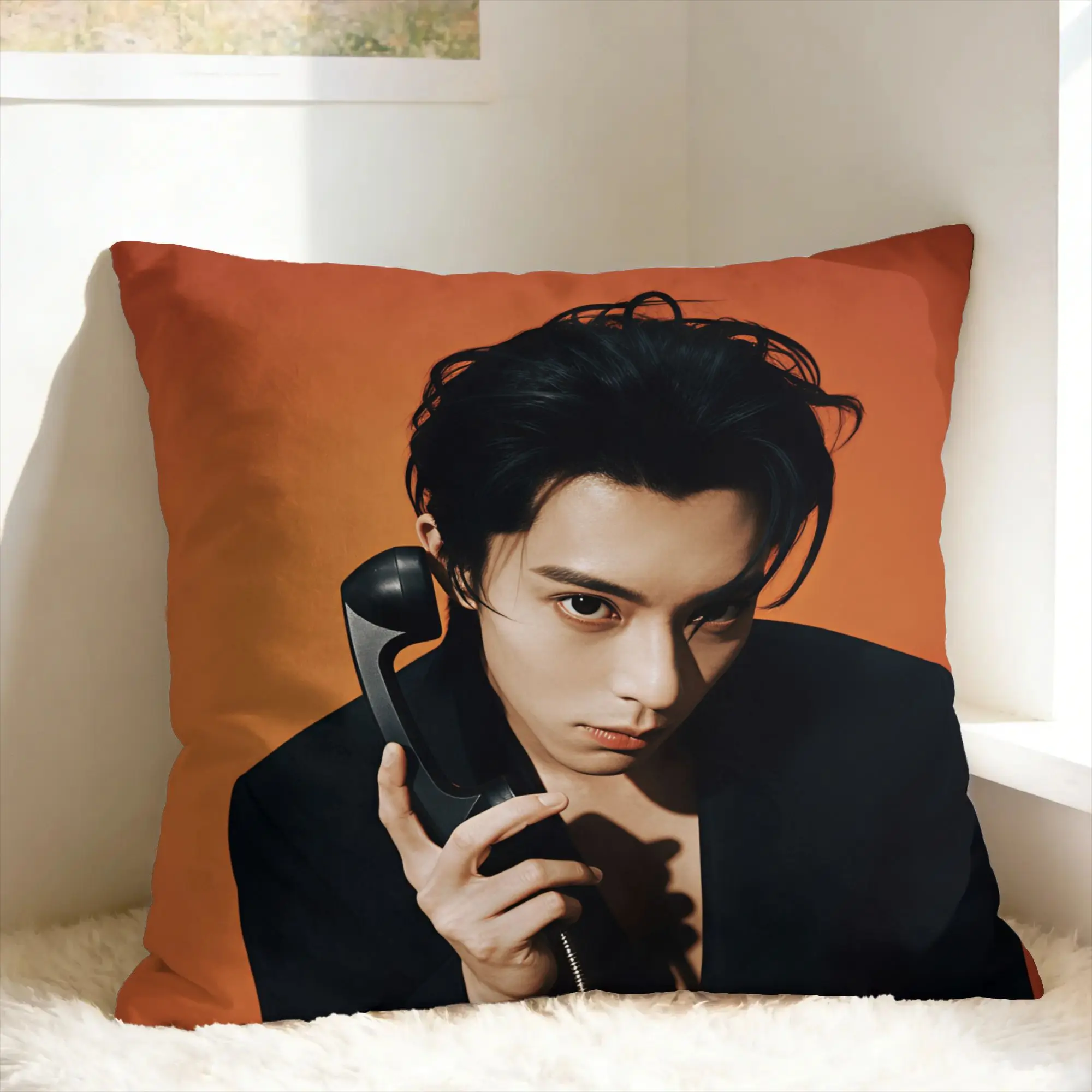 Wang Hedi Dylan Wang Actor Pillow Case  Kawaii Pillow Cover Design Pillowcases For Couch Sofa Bedroom