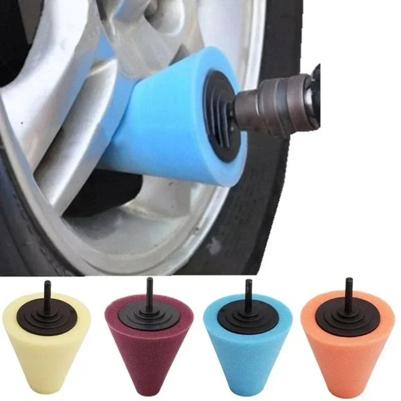 Premium Conical Sponge Wheel - Ultimate Metal Plastic Grinding Head Pro Car Hub Polishing Kit for Hard-to-Reach Net Dead Angle