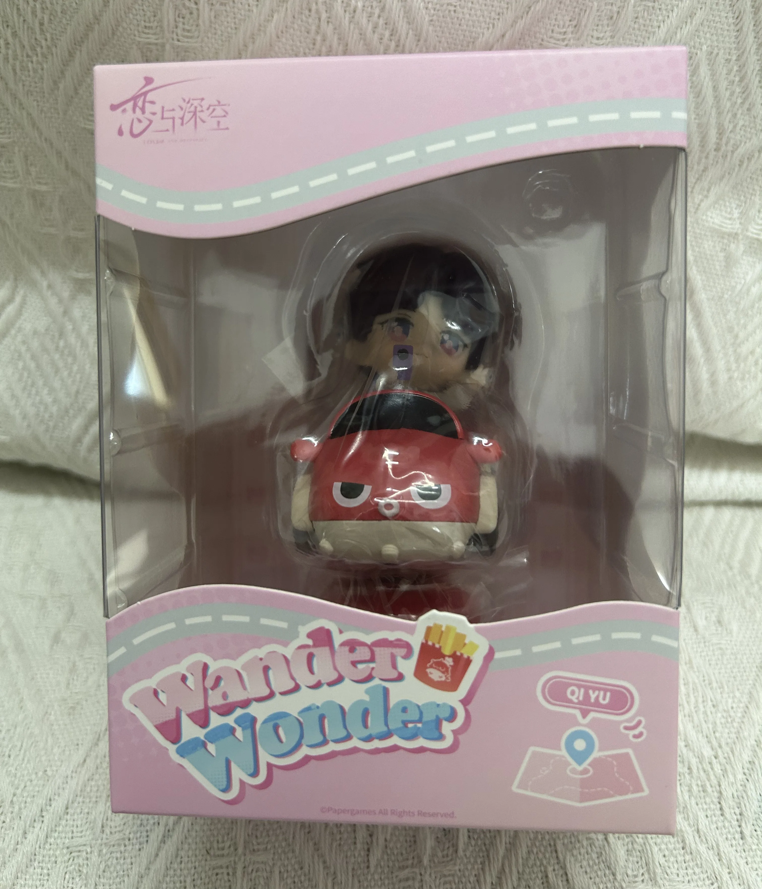 In Stock Original Love and Deepspace  Rafayel  Time To Travel Wander Wonder Doll Car Badge Key Hat Photo Stick Toiletry Bag Anim