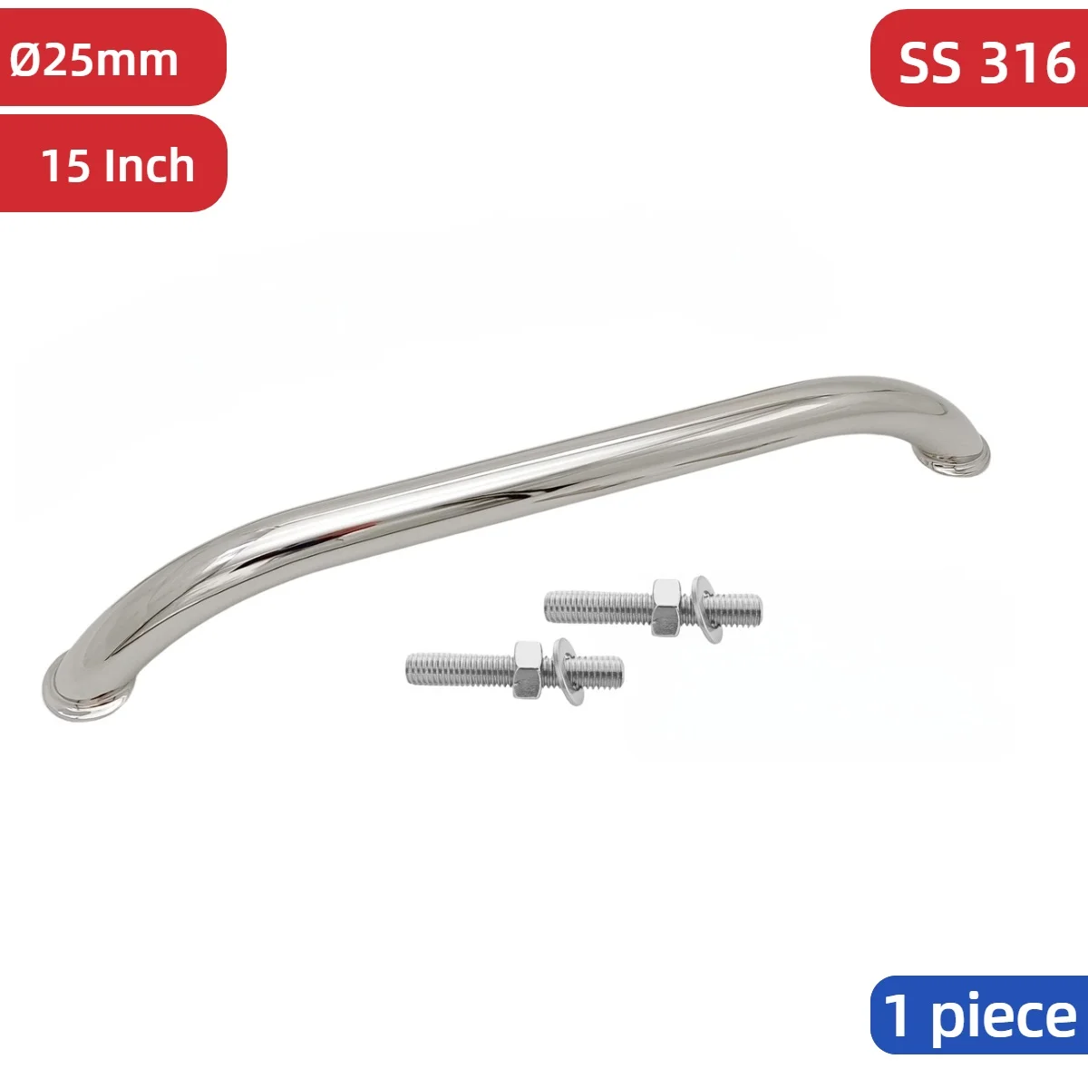 

316 Stainless Steel 15 Inch Grab Bar Grab Handrail Boat Grab Handrail Handle for Marine Boat Yacht