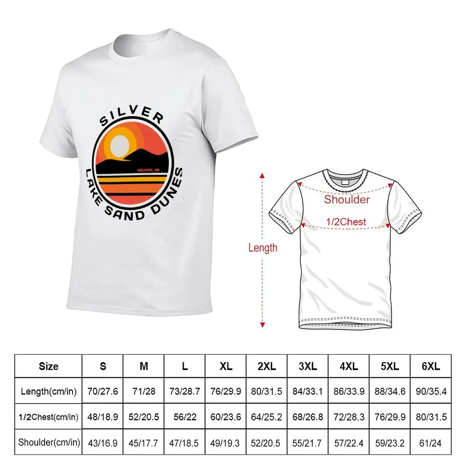 Silver Lake Sand Dunes T-Shirt graphic tee shirt vintage graphic tee anime tshirt sweat mens graphic t-shirts pack