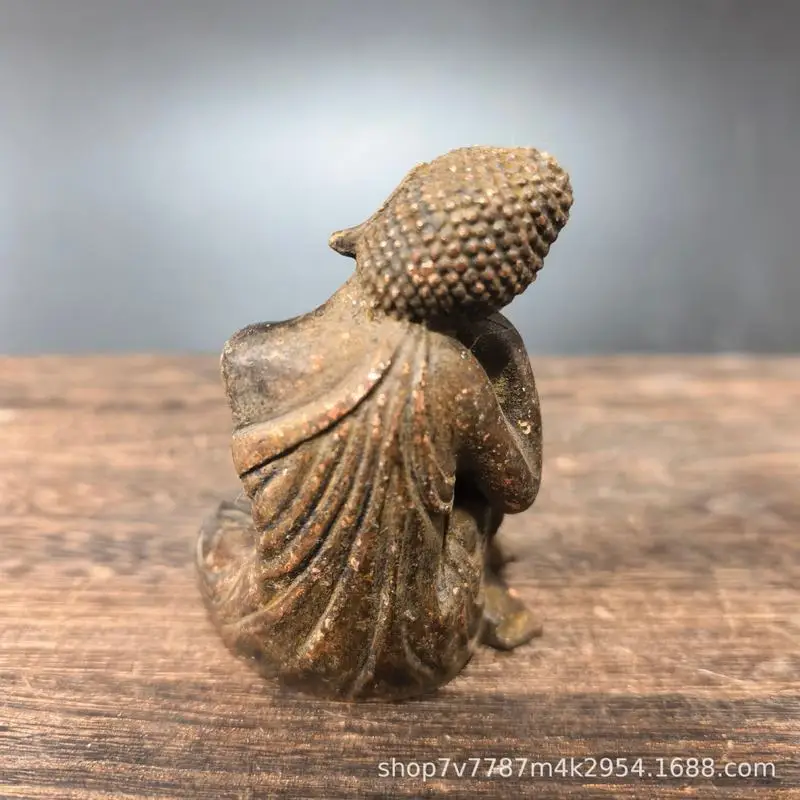 Antique Brass Craft Sleeping Buddha Home Living Tea Room Decorative Ornament
