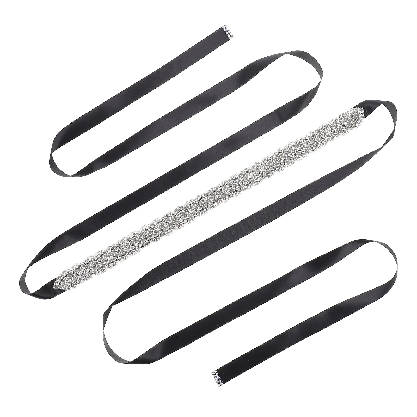 Chic Rhinestone Wedding Belt Bridal Sash for Gown and Party Accessories Wedding Belt Rhinestone Waistband Bridal Ribbon Headband