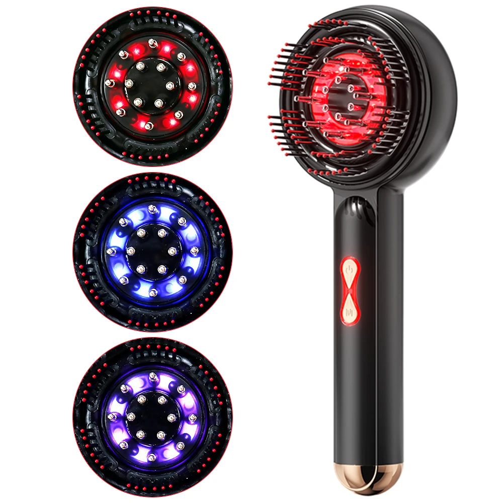 Red Light Electric Scalp Massage Comb Head Massager for Growth Scalp Liquid Oil Applicator Hair Care Improve Hair Loss Brush