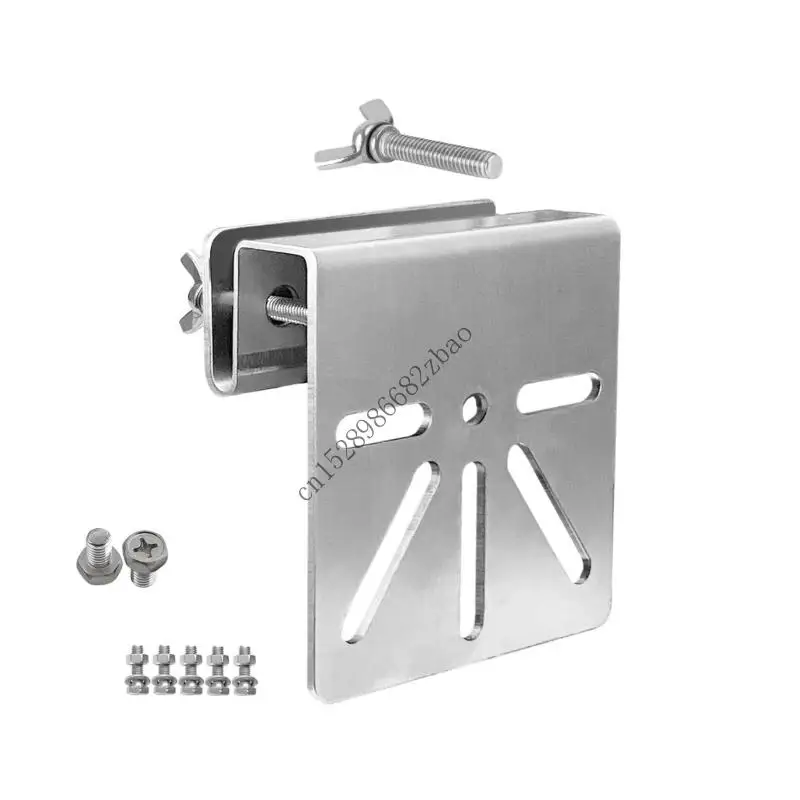 

H7EA Stainless Steel Security Camera Brackets With Rustproof Screws Without Drilling Required for Outdoor Solar Devices