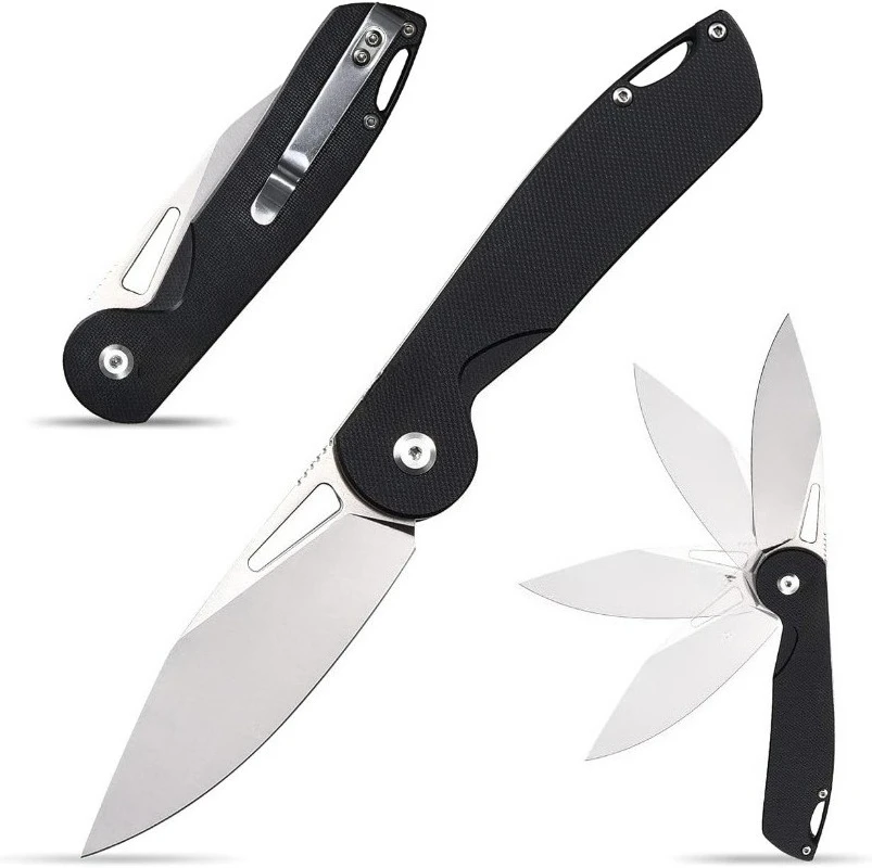 

New Portable EF950 Folding Pocket Outdoor Camping Survival Knife Tactical Hikting D2 Blade Utility Self-defense Knives EDC Tools