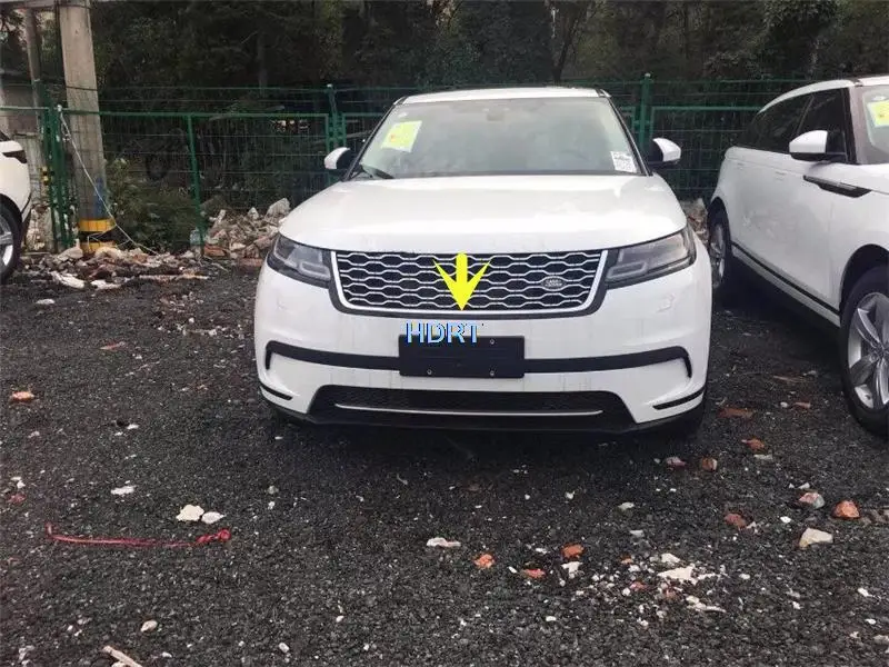 

For Land Rover Range Rover Velar 2017+ Car Body Style Trim Strip Front Up Grid Grill Moulding Grille Molding Sticker Accessories