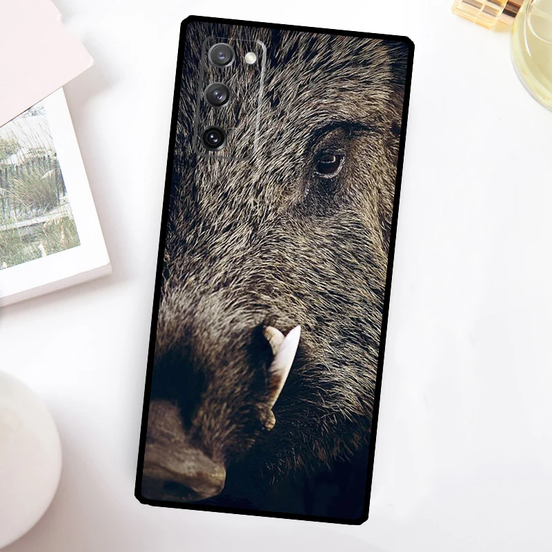 Wild Boar Phone Case For Samsung Galaxy S23 S24 Ultra S22 S20 S21 FE Note 20 10 S8 S9 S10 Plus Cover