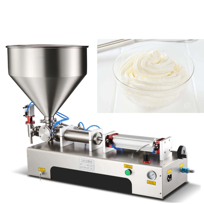 

Pneumatic Paste Filling Machine With Single Cylinder Piston Shampoo Cream Sauce Lotion Filling Machine