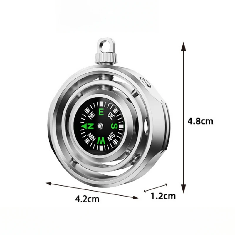 Kompass Mini Fidget Roller Spinner EDC Metall Kreisel Spitze Gyro Entlasten Stress Relief Spielzeug Anhänger Antistress Für Kinder
