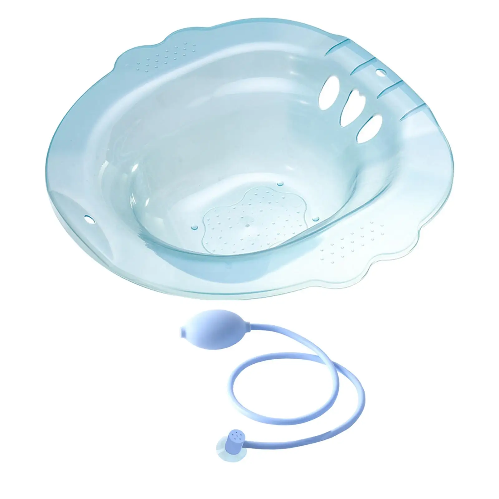 Women Sitz Bath Tub over Toilet PP Plastic Hip Bath Basin for Elderly Daily Cleansing Portable Commode Bath for seat Anti Slip