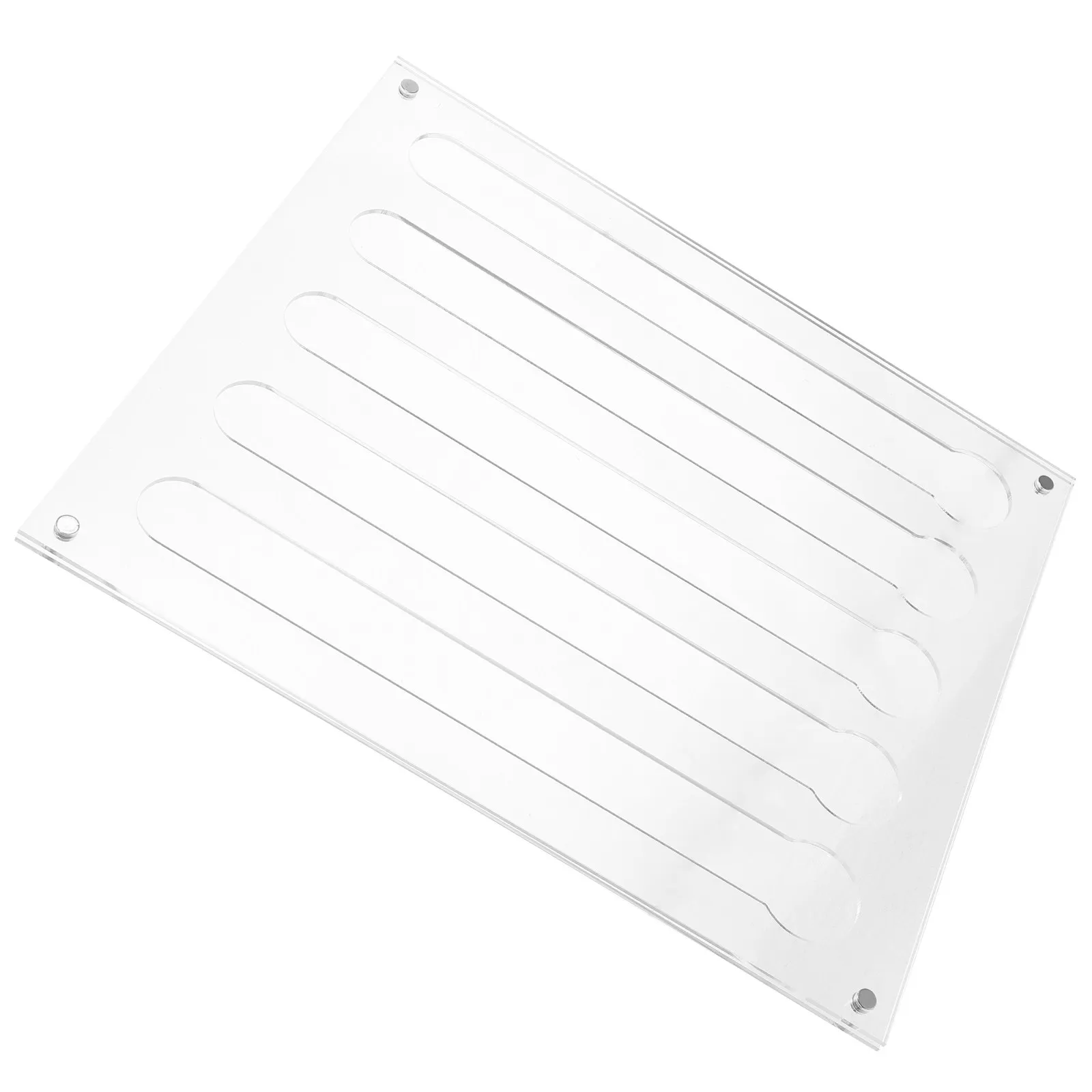 Transparent Acrylic Wall Coffee Holder Sleek Modern Design Magnetic Secure Storage Rack for Home Office Coffee Station