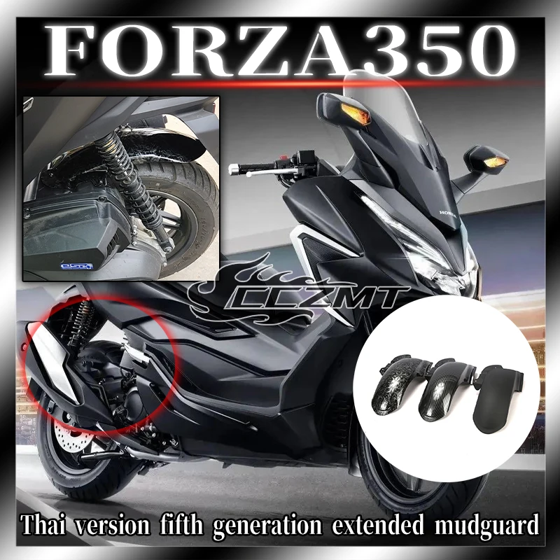 

For Honda Forza350 FORZA 350 NSS350 2020-2023 Motorcycle Rear Wheel Tire Extension Hugger Mudguard Extended Fender Protector Kit