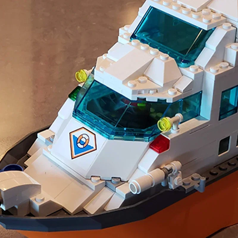 Moc Building Blocks Modello di nave Gran yacht costiero Mattoni tecnici Assemblaggio fai-da-te Giocattoli da costruzione per bambini Regali di festa