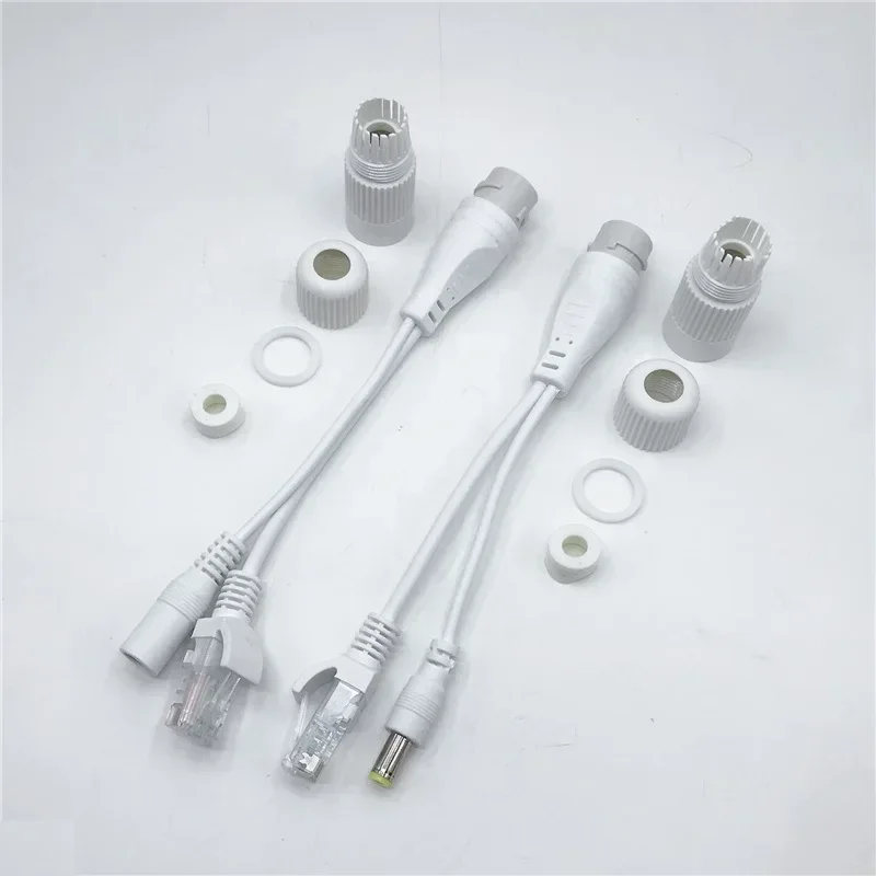 Power over Ethernet for IP Camera with IEEE 802.3af Standard, 10/100M, 12V1A Output, 5.5x2.1mm Connector, Waterproof PoE Splitte