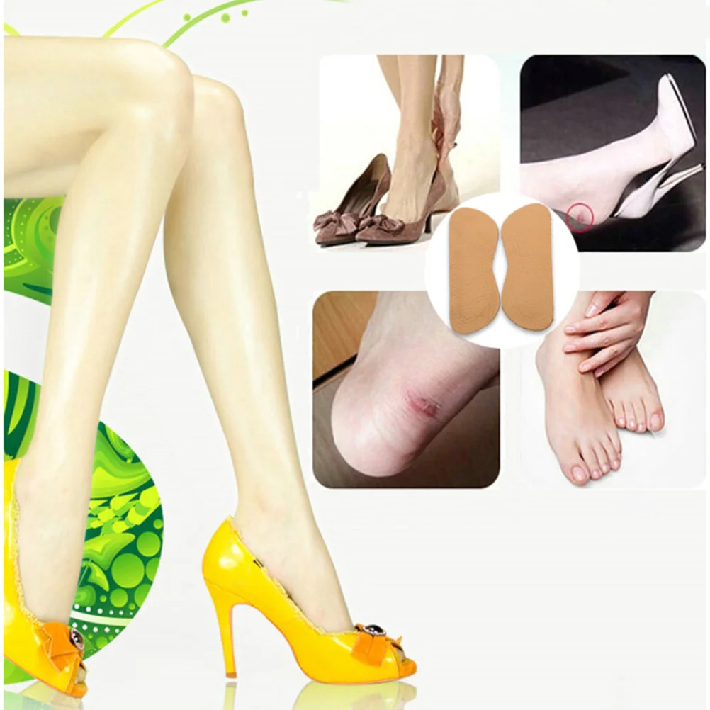 3 uds empuñaduras protectores de talón traseros autoadhesivos para tacones altos forro de plantilla acolchado apto para todos los zapatos protectores de talón trasero Beige