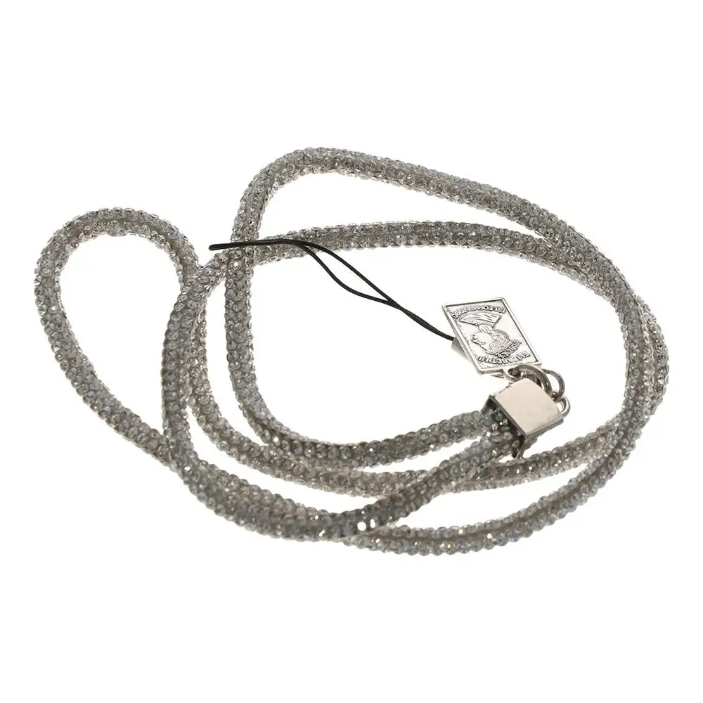 Full Diamond Rhinestone Phone Lanyard Wrist Chain Anti-lost Diamond Phone Lanyard Short Diamond Pendant Rhinestone Neck Strap