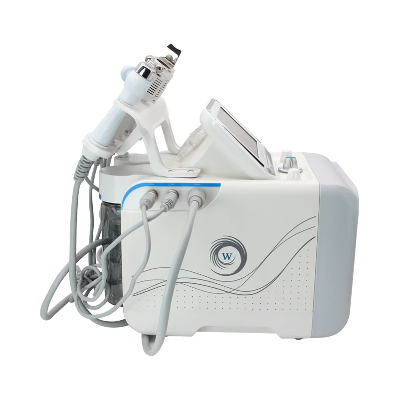 7 In 1 H2O2 Water Oxygen Jet Aqua Peeling Dermabrasion Facial Device with Led Mask Skin Cleaning rf Lifting Professional SPA Use