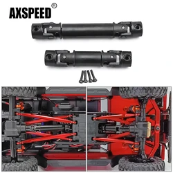 AXSPEED 2 sztuk stalowa skrzynia biegów wał napędowy dla TRX4M Bronco Defender 1/18 zdalnie sterowany samochód gąsienicowy Model części zamienne