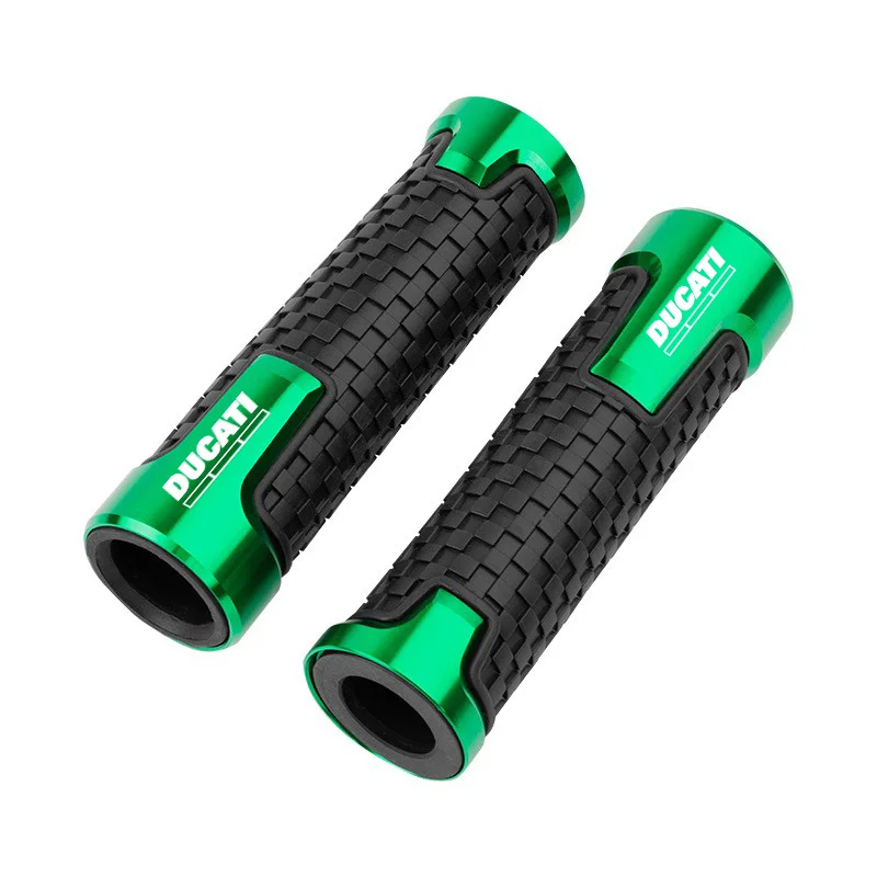 오토바이 논슬립 핸들바 그립 스로틀 CNC 핸드 바 그립 두카티 몬스터 파니갈레 748 749 999 1098 1199 1299 1198 848 S용