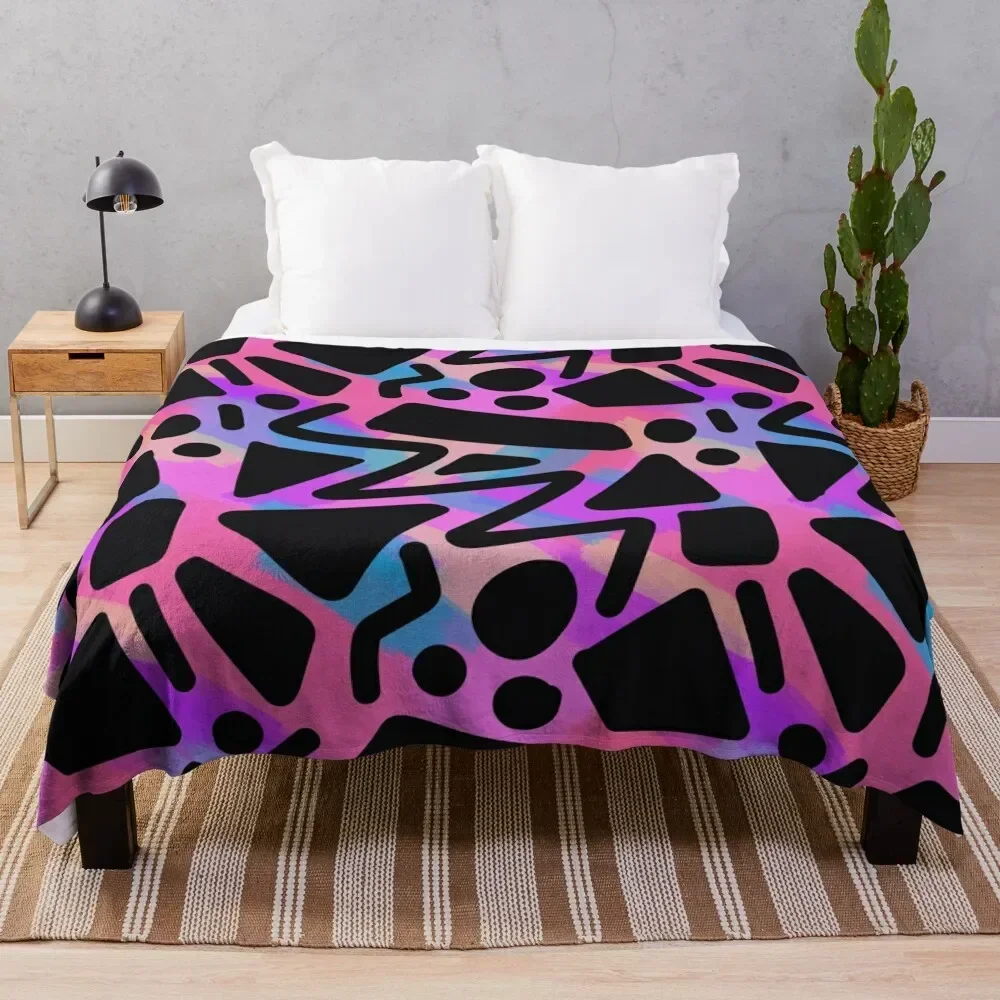 Shape splash Repeating Pattern Throw Blanket