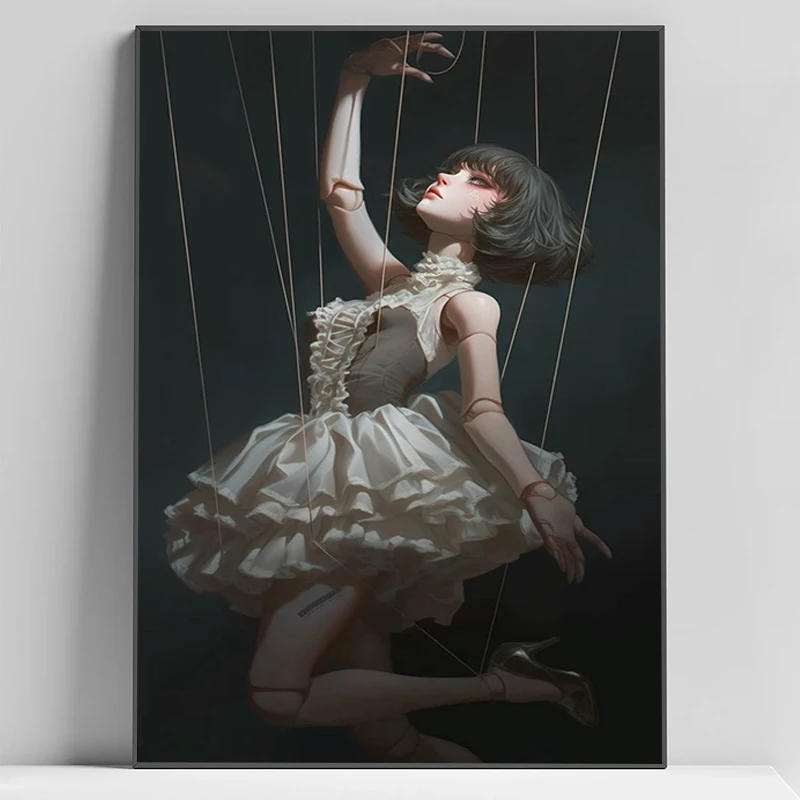 

The Marionette Game Poster Coffee House Bar Cool Room Decoration Kitchen Decor Frames Wall Pictures Decorative Posters