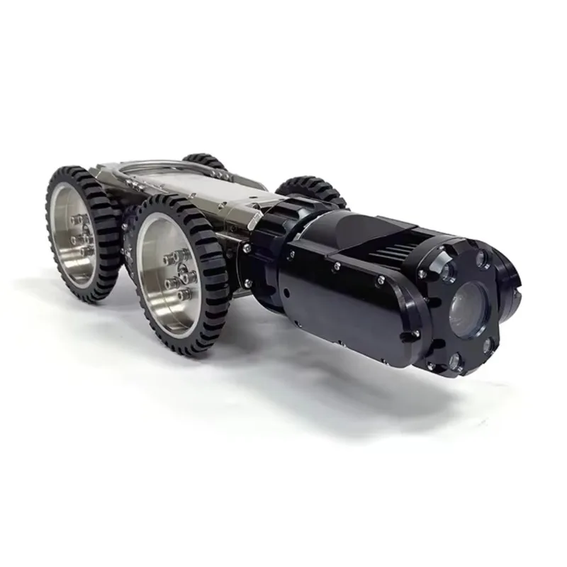 أنبوب CCTV صناعي مجنزرة Ro bot مع محدد موقع دوار ذاتي التسوية ورؤية ليلية لفحص المجاري تحت الأرض #4