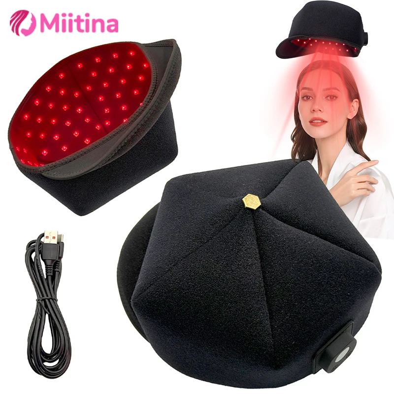 

New Red Light Therapy Cap Laser 660nm 880nm Red Near Infrared Hair Regrowth Hat Hair Loss Regrowth Anti Loss Hair Relax Care
